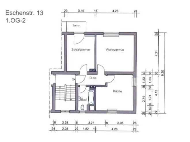 2 Zimmer Wohnung mit 57 m² in Duisburg – Bild 8