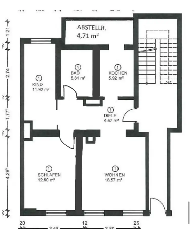 3 Zimmer Wohnung mit 62 m² in Koblenz – Bild 7