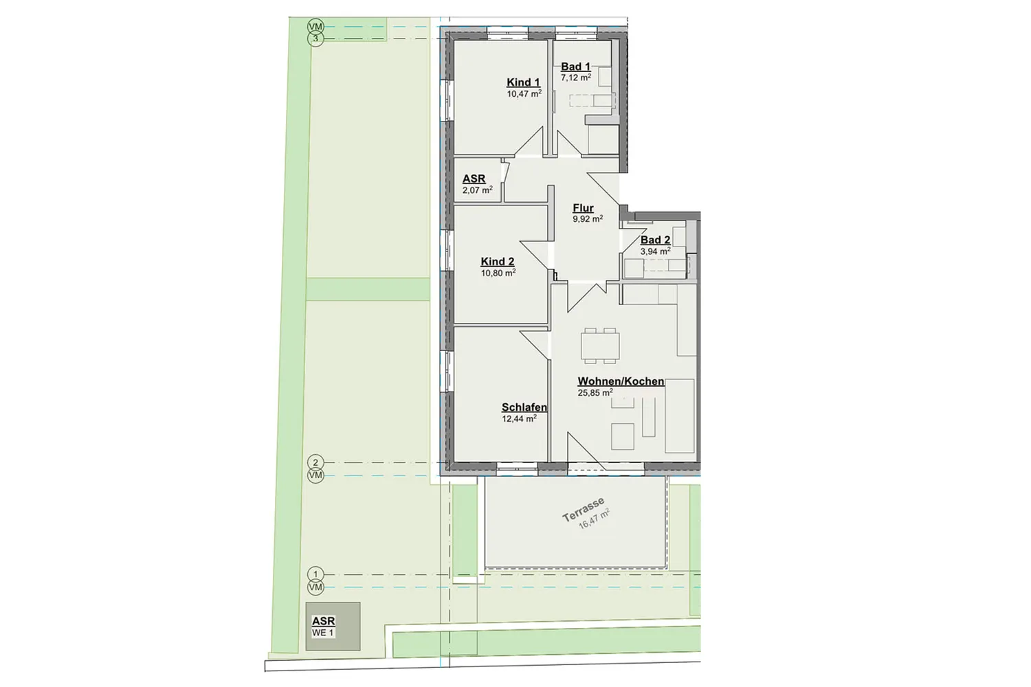 4 Zimmer Wohnung mit 91 m² in Dresden – Bild 2