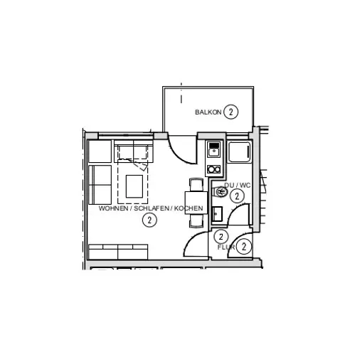 1 Zimmer Wohnung mit 25 m² in Stuttgart – Bild 6