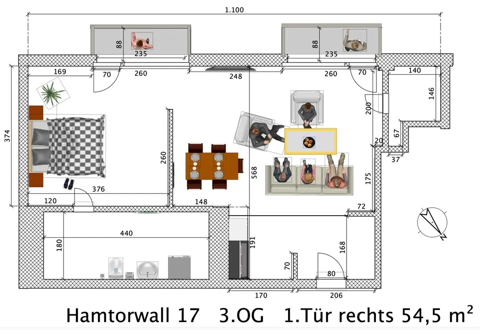 2 Zimmer Wohnung mit 55 m² in Neuss – Bild 8