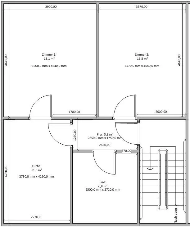2 Zimmer Wohnung mit 55 m² in Fürth – Bild 9