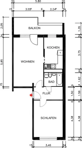 2 Zimmer Wohnung mit 59 m² in Chemnitz – Bild 12