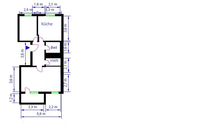 2 Zimmer Wohnung mit 56 m² in Magdeburg – Bild 7