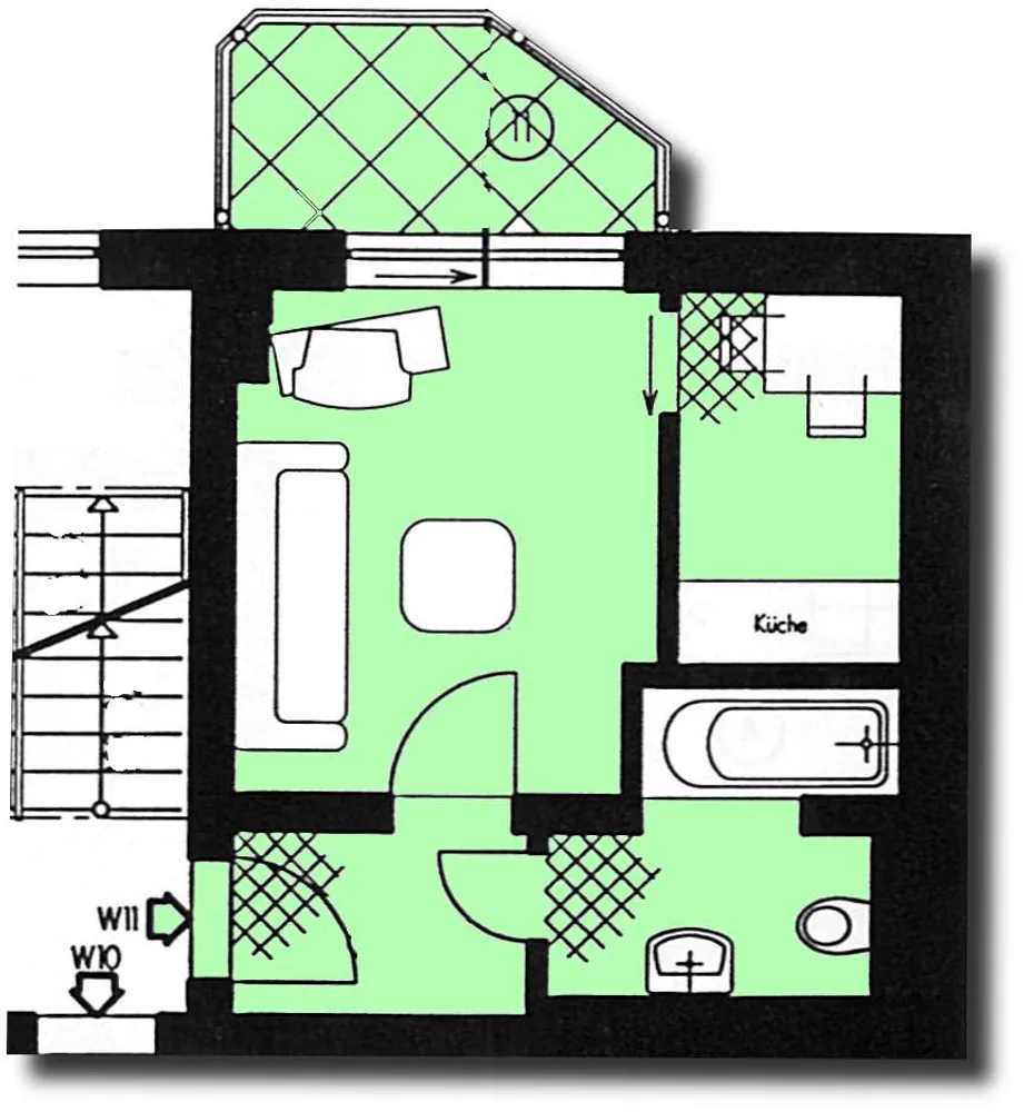 1 Zimmer Wohnung mit 24 m² in Zwickau – Bild 5