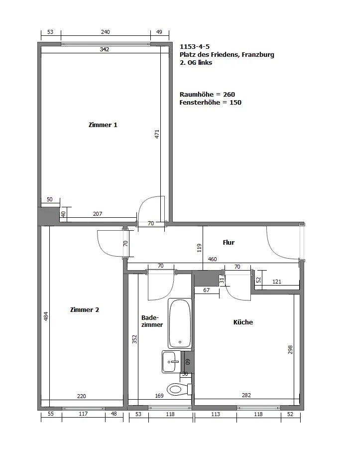 2 Zimmer Wohnung mit 48 m² in Stralsund – Bild 5
