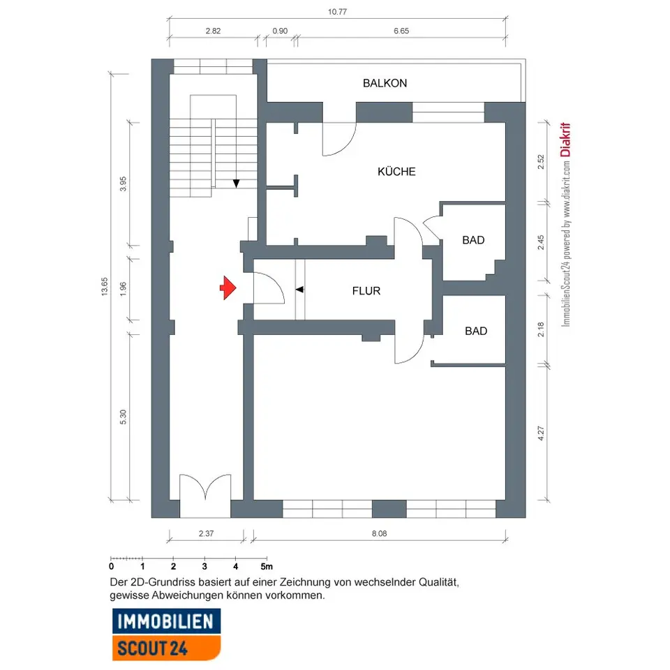 2 Zimmer Wohnung mit 92 m² in Plauen – Bild 4