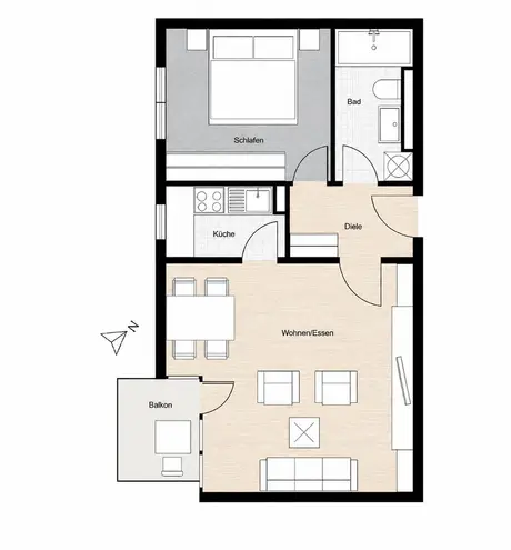 2 Zimmer Wohnung mit 49 m² in Frankfurt am Main – Bild 8