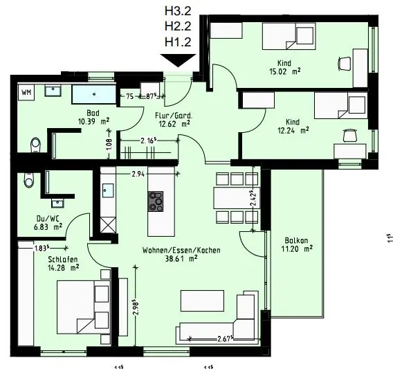 4 Zimmer Wohnung mit 114 m² in Gera – Bild 5