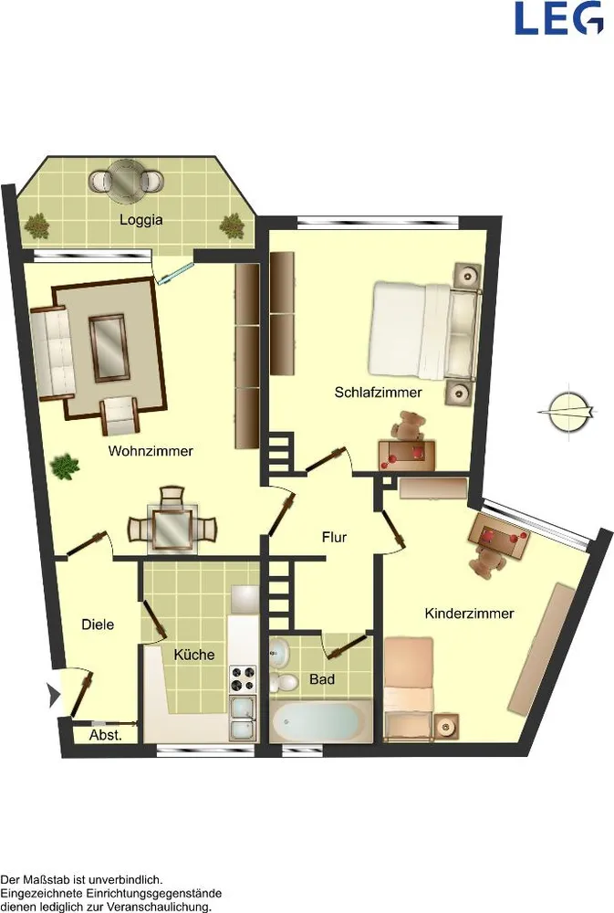 3 Zimmer Wohnung mit 68 m² in Solingen – Bild 1