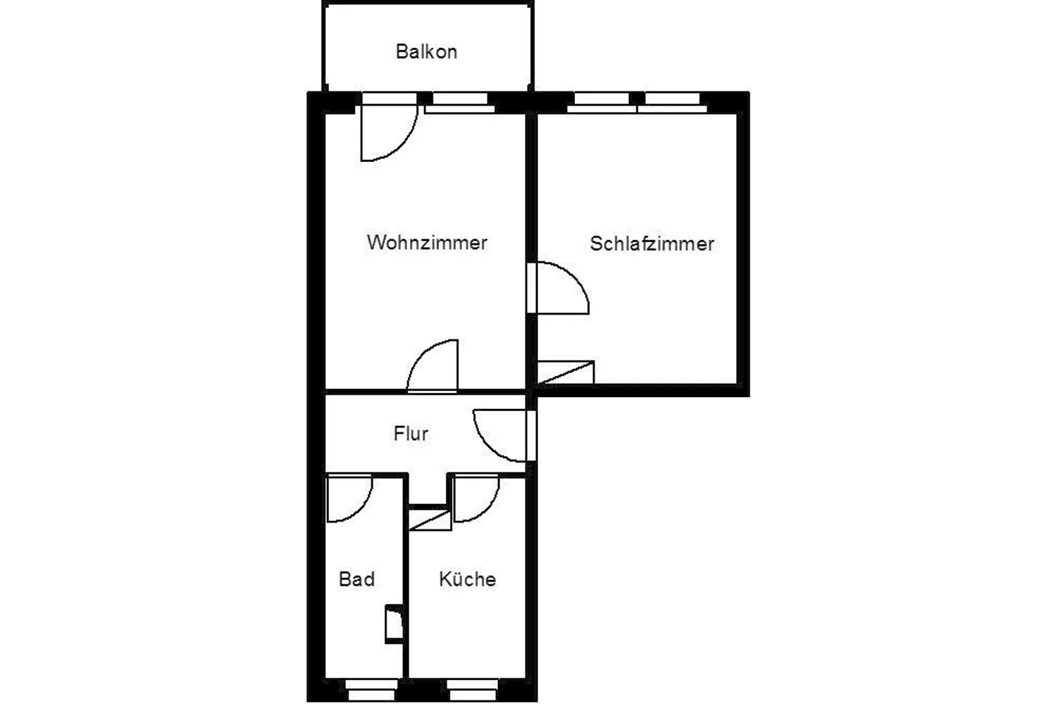 2 Zimmer Wohnung mit 47 m² in Plauen – Bild 2