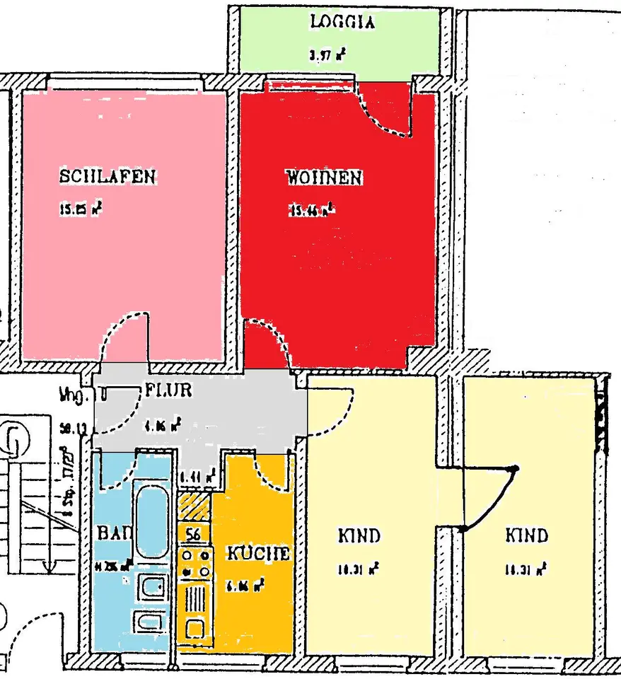 4 Zimmer Wohnung mit 70 m² in Sangerhausen – Bild 5