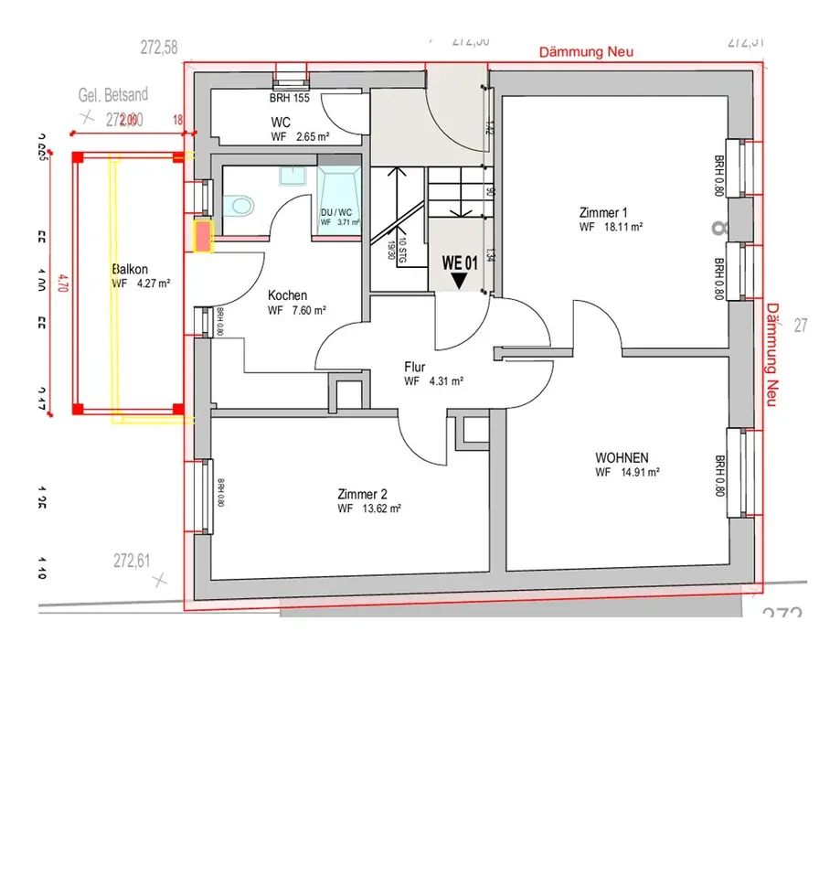 3 Zimmer Wohnung mit 69 m² in Rheinfelden – Bild 4