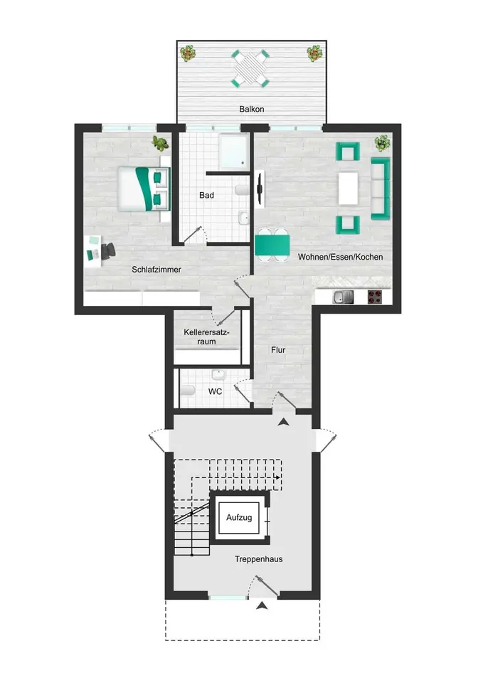 2 Zimmer Wohnung mit 88 m² in Bochum – Bild 6