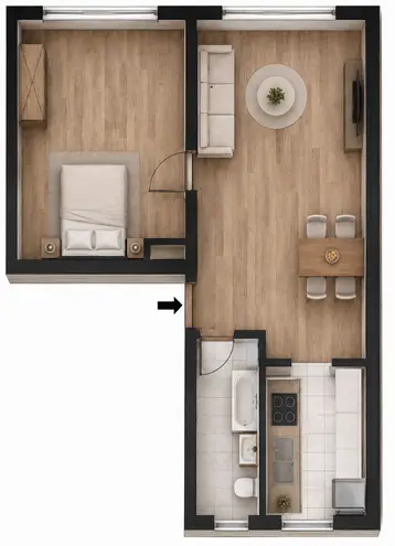 2 Zimmer Wohnung mit 47 m² in Leipzig – Bild 9