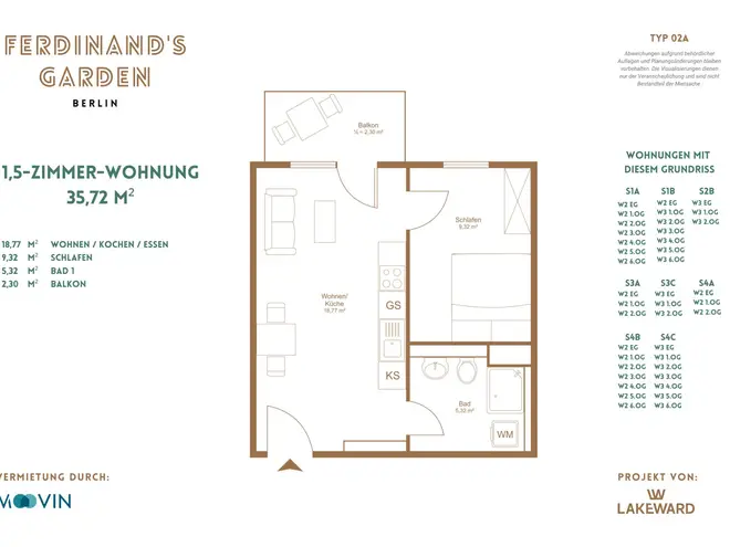 2 Zimmer Wohnung mit 35 m² in Berlin – Bild 12