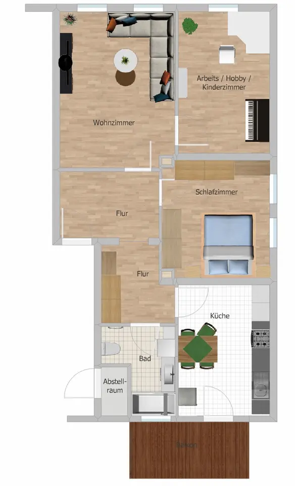 2 Zimmer Wohnung mit 124 m² in Wolfenbüttel – Bild 7