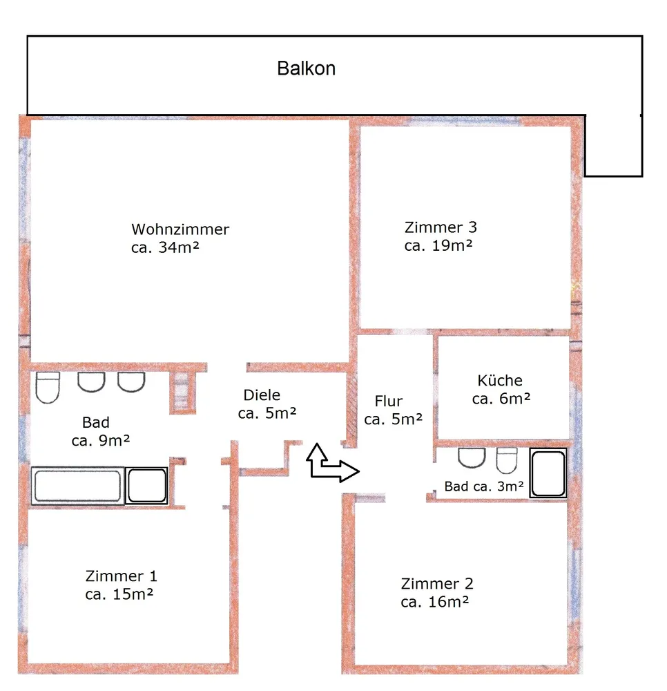 4 Zimmer Wohnung mit 110 m² in Offenbach am Main – Bild 1