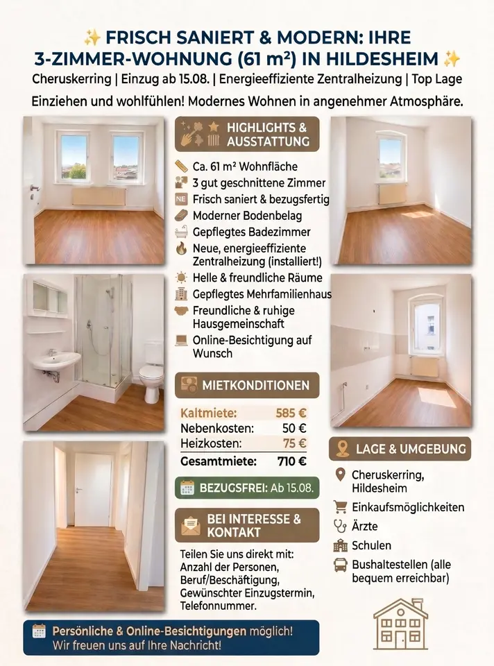 3 Zimmer Wohnung mit 75 m² in Hildesheim – Bild 6