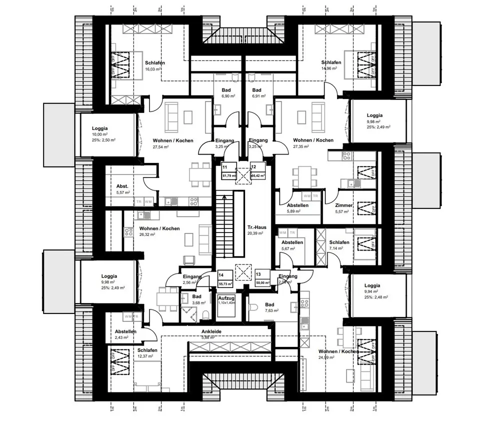 2 Zimmer Wohnung mit 50 m² in Nordhorn – Bild 1