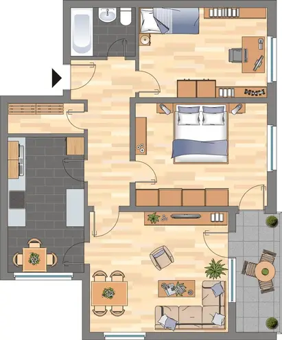 3 Zimmer Wohnung mit 72 m² in Bremen – Bild 3