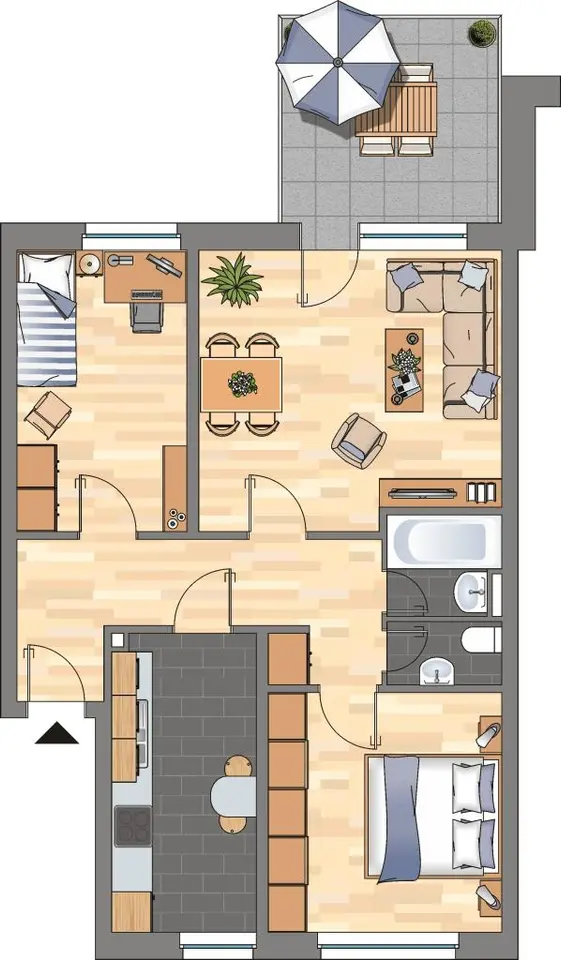 3 Zimmer Wohnung mit 65 m² in Wolfsburg – Bild 5