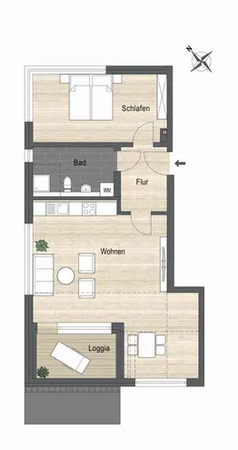 2 Zimmer Wohnung mit 79 m² in Hannover – Bild 2