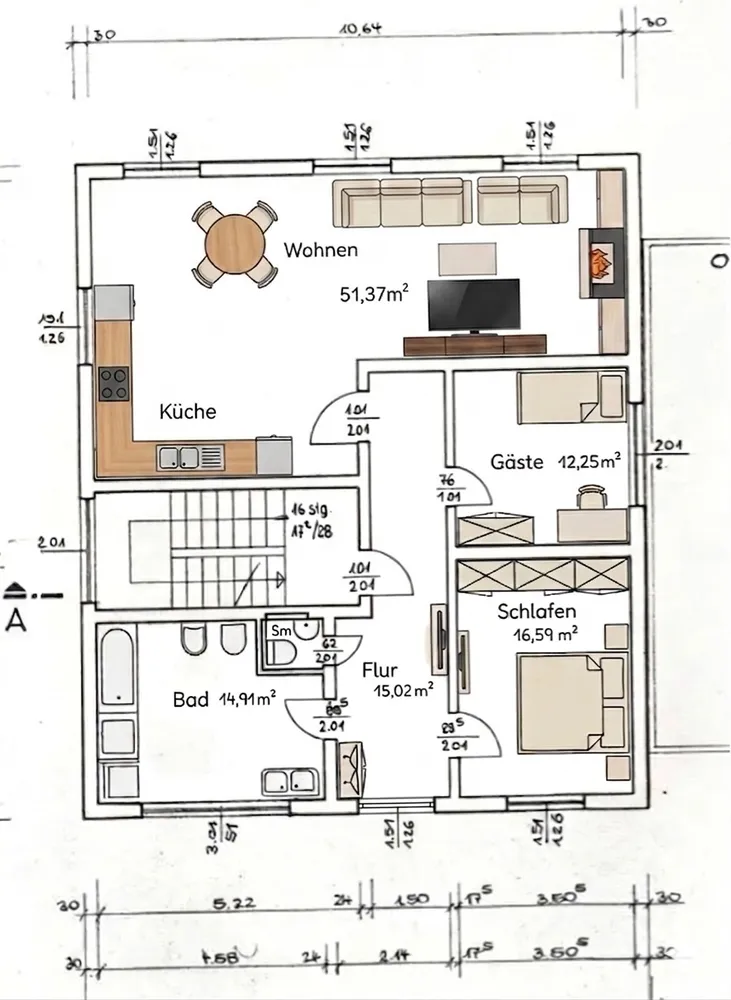 3 Zimmer Wohnung mit 110 m² in Ludwigshafen am Rhein – Bild 8