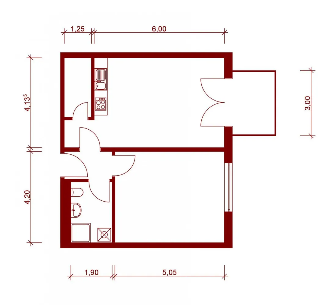 2 Zimmer Wohnung mit 62 m² in Stendal – Bild 2