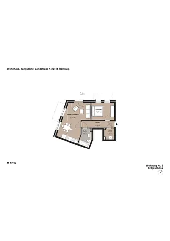 2 Zimmer Wohnung mit 68 m² in Hamburg – Bild 6