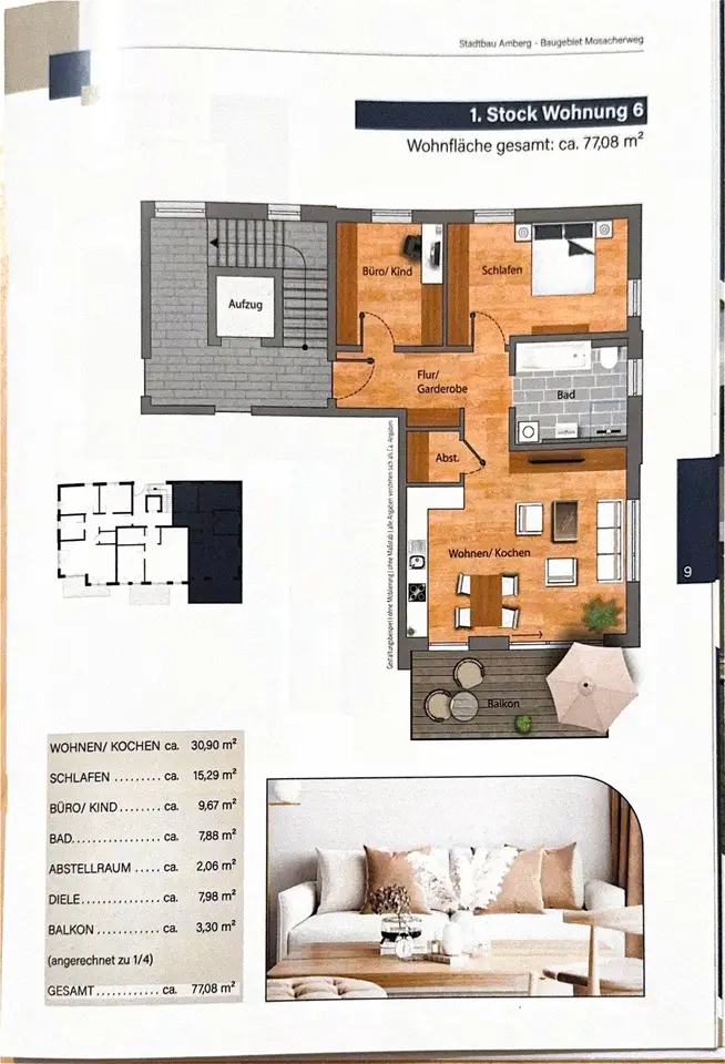 3 Zimmer Wohnung mit 77 m² in Amberg – Bild 5