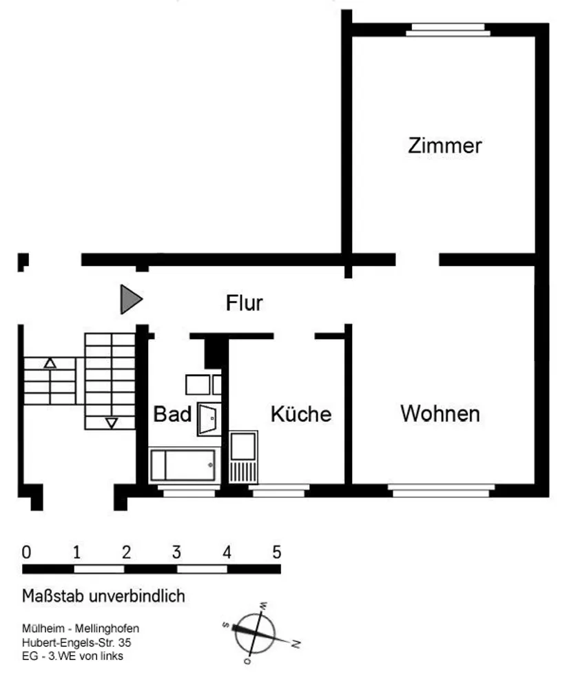2 Zimmer Wohnung mit 44 m² in Mülheim an der Ruhr – Bild 11