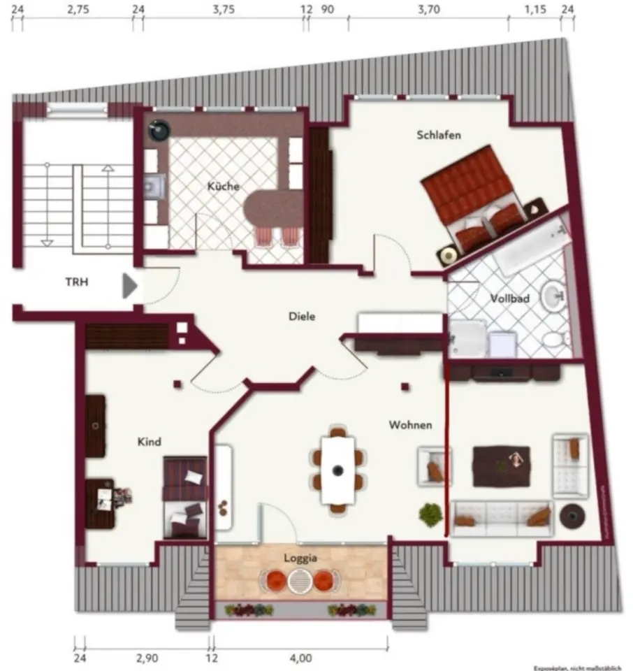 4 Zimmer Wohnung mit 102 m² in Greven – Bild 9