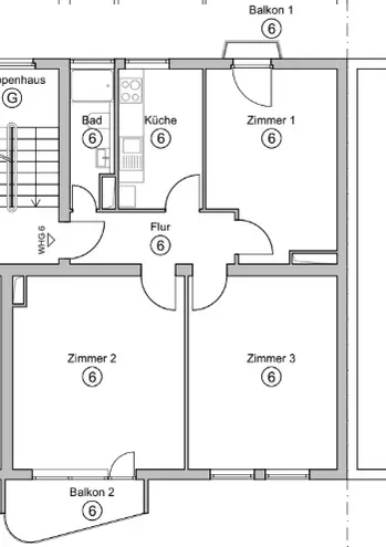 3 Zimmer Wohnung mit 65 m² in Hannover – Bild 11