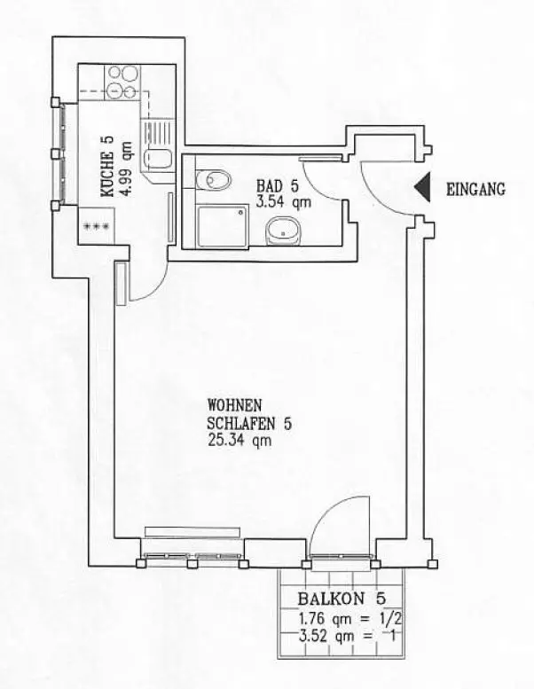 Studio mit 34 m² in Dresden – Bild 7