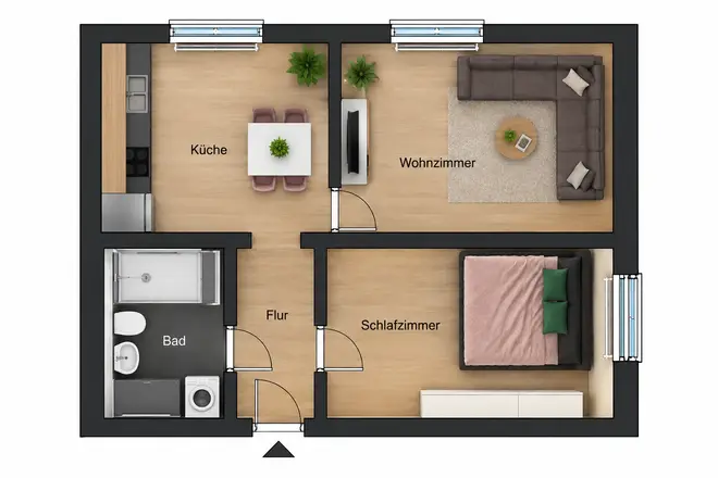 3 Zimmer Wohnung mit 43 m² in Dortmund – Bild 3