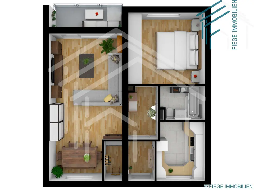 2 Zimmer Wohnung mit 57 m² in Hanau – Bild 7