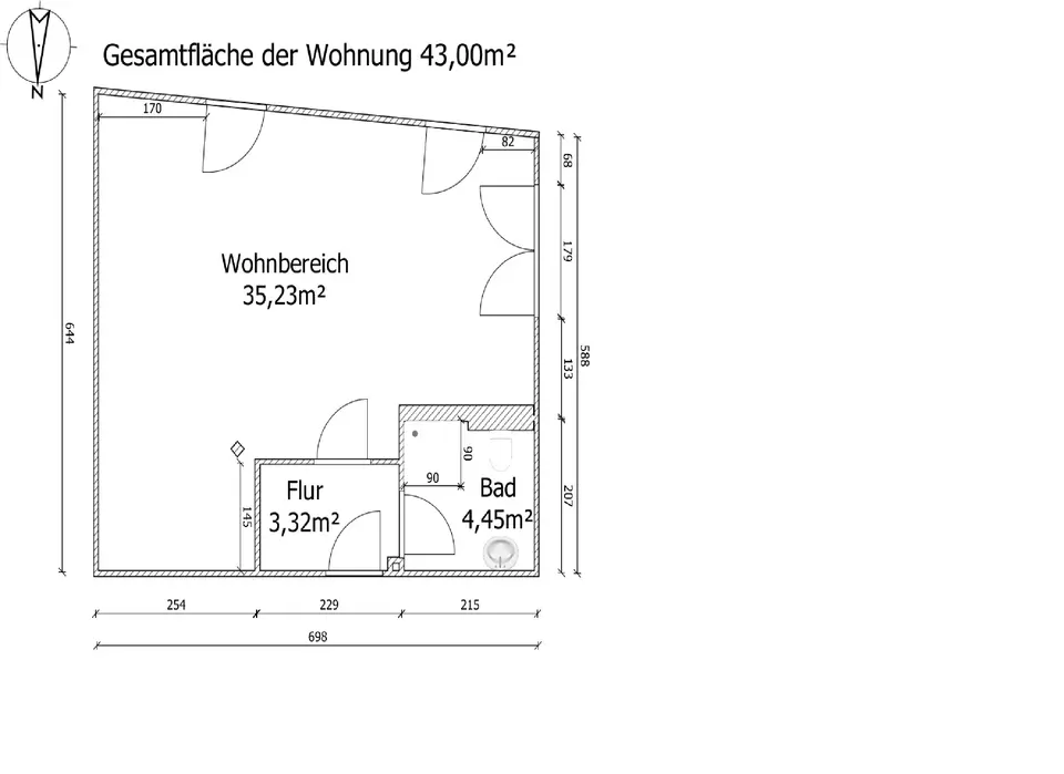 2 Zimmer Wohnung mit 40 m² in Gifhorn – Bild 6