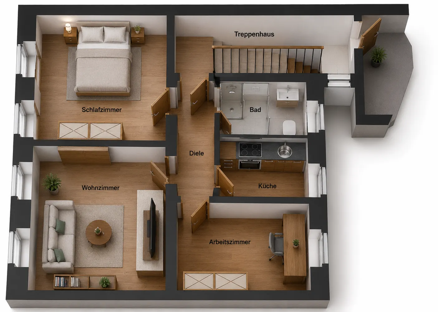 3 Zimmer Wohnung mit 62 m² in Krefeld – Bild 6