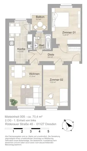 3 Zimmer Wohnung mit 70 m² in Dresden – Bild 11