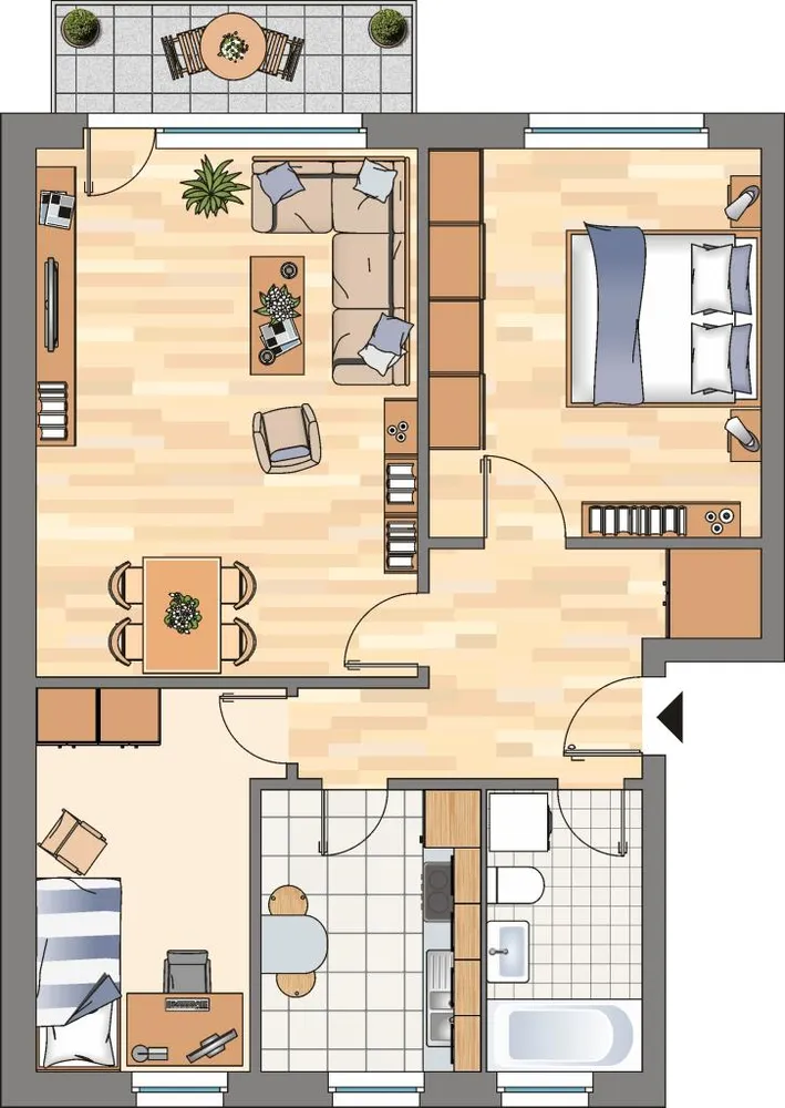 3 Zimmer Wohnung mit 67 m² in Flensburg – Bild 9