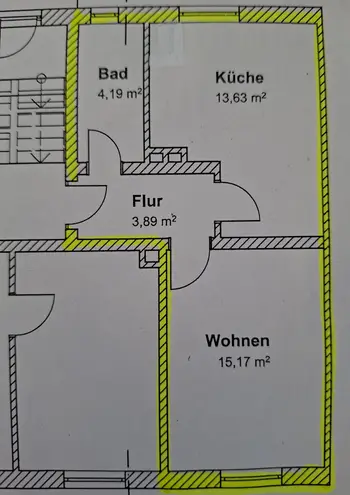 1 Zimmer Wohnung mit 38 m² in Hannover – Bild 2