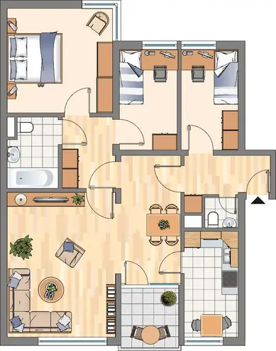 4 Zimmer Wohnung mit 79 m² in Dortmund – Bild 3