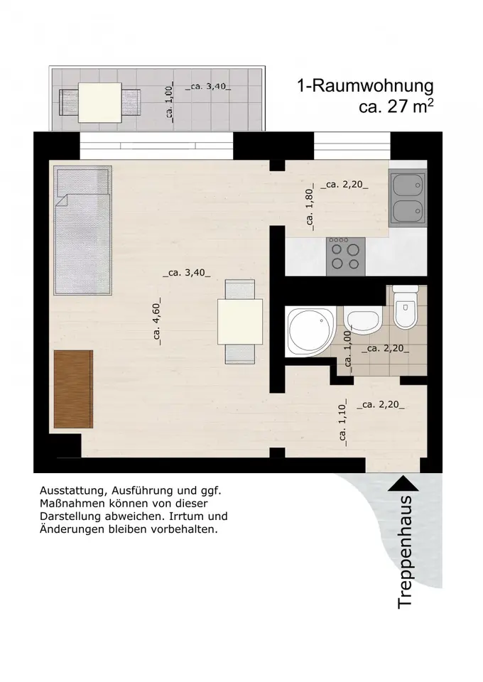 Studio mit 30 m² in Dessau-Roßlau – Bild 4