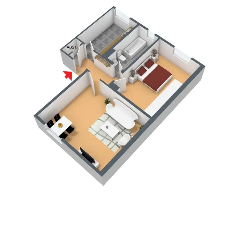 2 Zimmer Wohnung mit 55 m² in Hagen – Bild 4