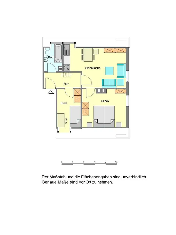3 Zimmer Wohnung mit 62 m² in Herford – Bild 2