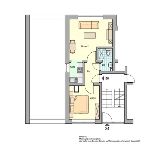 2 Zimmer Wohnung mit 41 m² in Herne – Bild 12
