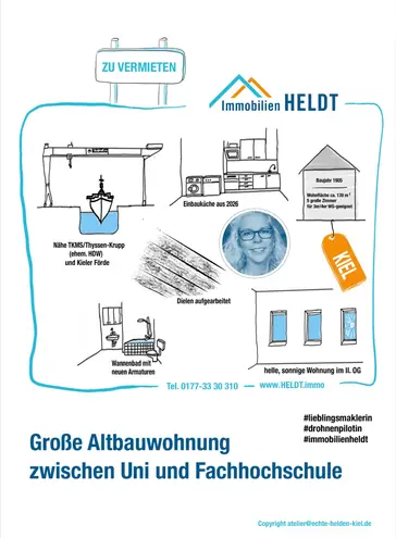 5 Zimmer Wohnung mit 139 m² in Kiel – Bild 7