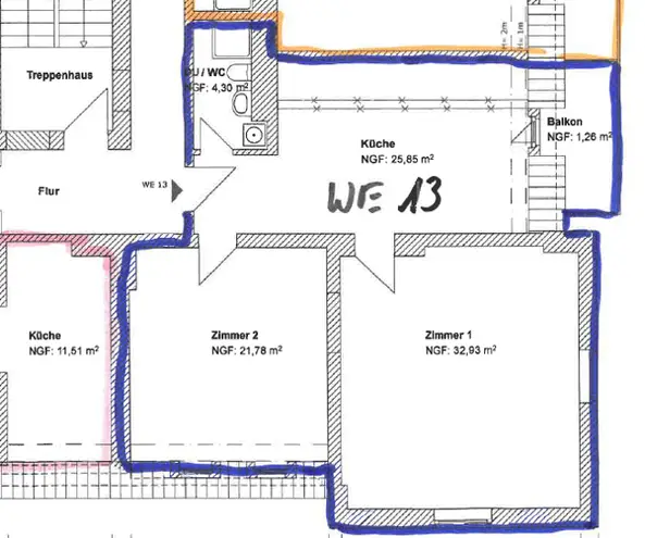 2 Zimmer Wohnung mit 96 m² in Erfurt – Bild 8