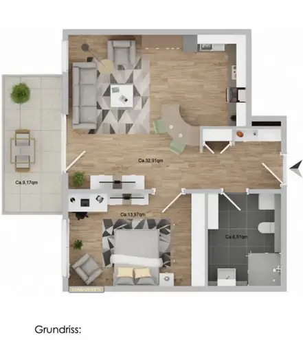 2 Zimmer Wohnung mit 58 m² in Ludwigshafen am Rhein – Bild 11